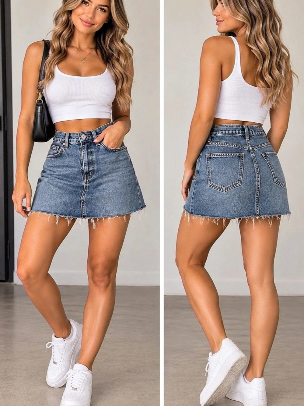 H&M Denim Mini Skirt